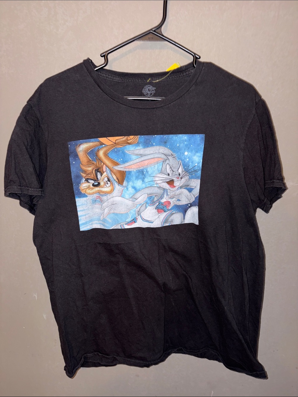 Volcom Black Space Jam Graphic Tee with Bugs Bunny & Taz